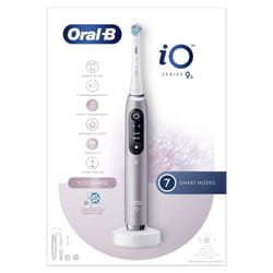Oral-B iO Spazzolino Elettrico Ricaricabile iO9S Rosa Quarzo, 2 Testine, 1 Custodia Da Viaggio Ricaricabile