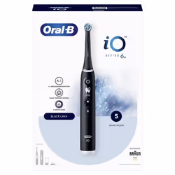 Oral-B iO - 6 - Spazzolino Elettrico Ricaricabile Nero Lava con Custodia da Viaggio - Vista aggiuntiva 8