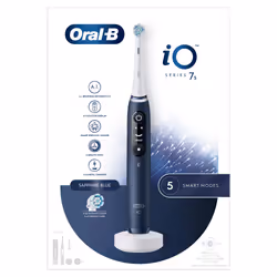 Oral-B iO Spazzolino Elettrico Ricaricabile 7S Blu, 2 Testine, 1 Custodia Da Viaggio, 1 Spazzolino - Vista aggiuntiva 4