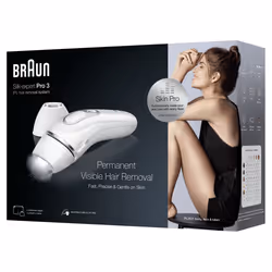 Braun Silk-expert Pro Silk expert Pro 3 PL3121, Epilatore A Luce Pulsata Donna, Per La Rimozione Permanente Dei Peli Visibili A Casa Tua, Bianco/Argento - Vista aggiuntiva 8