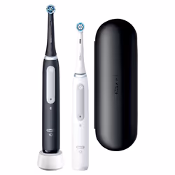 Oral-B iO Series 4 Duo Adulto Spazzolino a vibrazione Nero, Bianco - Vista aggiuntiva 2