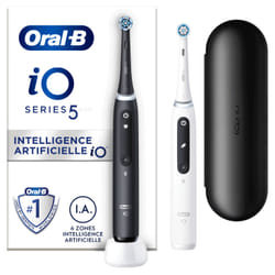 Oral-B iO 5 Adulto Spazzolino oscillante Nero, Bianco