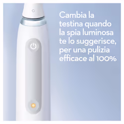 Oral-B iO Spazzolino Elettrico Ricaricabile 4S Bianco, 1 Testina, 1 Custodia Da Viaggio - Vista aggiuntiva 5