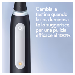 Oral-B iO Spazzolino Elettrico Ricaricabile 4S Nero, 1 Testina Di Ricambio, 1 Custodia Da Viaggio - Vista aggiuntiva 6
