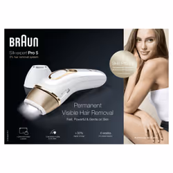 Braun Silk-expert Pro Silk·expert Pro 5 PL5140 Luce pulsata intensa (IPL) Oro, Bianco - Vista aggiuntiva 4