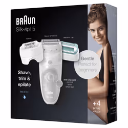 Braun Silk-épil 5 81770430 epilatore 28 pinzette Bianco - Vista aggiuntiva 4