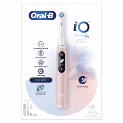 Oral-B iO 6S Spazzolino Elettrico Ricaricabile 6S Rosa, 2 Testine, 1 Custodia Da Viaggio, 1 Spazzolino - Vista aggiuntiva 7