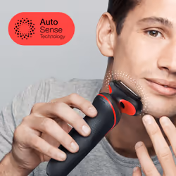 Braun Series 5 51-R1200S rasoio elettrico Trimmer Nero, Rosso - Vista aggiuntiva 5