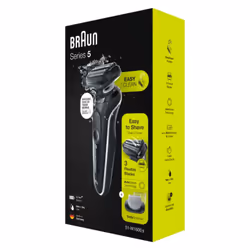 Braun Series 5 51-W1600s Rasoio Nero, Bianco - Vista aggiuntiva 7