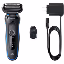Braun 51-B1000s Rasoio Nero, Blu - Vista aggiuntiva 5