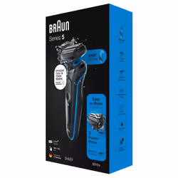 Braun 51-B1000s Rasoio Nero, Blu - Vista aggiuntiva 7