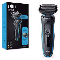 Braun Series 5 51-M1000s Rasoio Nero, Blu - Vista aggiuntiva 6