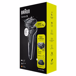 Braun Series 5 51-W1200s Rasoio Trimmer Nero, Bianco - Vista aggiuntiva 7