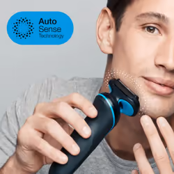 Braun Series 5 51-B1820s Rasoio Nero, Blu - Vista aggiuntiva 4