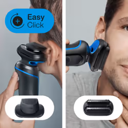 Braun Series 5 51-B1820s Rasoio Nero, Blu - Vista aggiuntiva 5