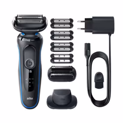 Braun Series 5 51-B1820s Rasoio Nero, Blu - Vista aggiuntiva 6