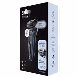 Braun Series 6 61-N1000s Rasoio Nero, Grigio - Vista aggiuntiva 4