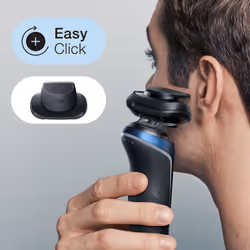 Braun Series 6 61-B1200s Rasoio Trimmer Nero, Blu - Vista aggiuntiva 7