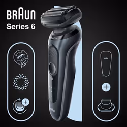 Braun Series 6 61-N1200s Rasoio Trimmer Nero - Vista aggiuntiva 4