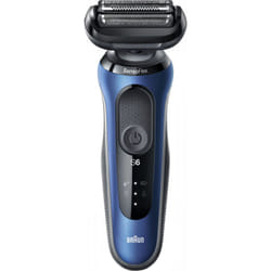 Braun Series 6 61-B7200CC Rasoio Trimmer Nero, Blu
