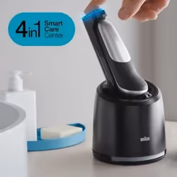 Braun Series 7 71-S7200cc Rasoio Trimmer Nero, Argento - Vista aggiuntiva 6