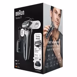 Braun Series 7 71-S7200cc Rasoio Trimmer Nero, Argento - Vista aggiuntiva 7