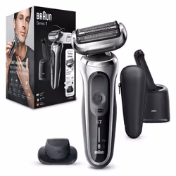 Braun Series 7 71-S7200cc Rasoio Trimmer Nero, Argento - Vista aggiuntiva 8
