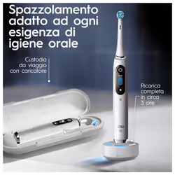 Oral-B iO Spazzolino Elettrico Ricaricabile 10 Bianco,1 Testina, 1 Custodia Da Viaggio ricaricabile, 1 Caricatore Sense - Vista aggiuntiva 5