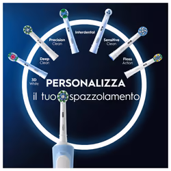 Oral-B Vitality Pro Duo Adulto Spazzolino rotante-oscillante Nero, Blu, Bianco - Vista aggiuntiva 4
