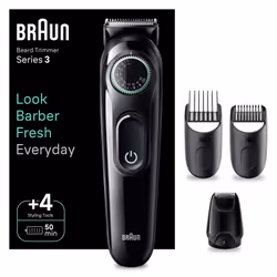 Braun BeardTrimmer 3 BT3421 Batteria 40 2 cm Nero - Vista aggiuntiva 4