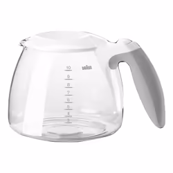 Braun KFK500, Vetro, Trasparente, Bianco, 220 mm, 140 mm, 160 mm, 400 g