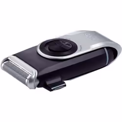 Braun MobileShave M90, Blu, Argento, Wireless, 60 min