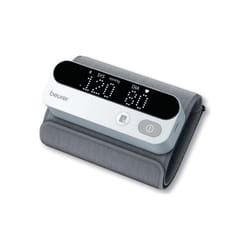 Beurer BM 59 - Misuratore di pressione da braccio, oscillometrico, rilevamento aritmie, doppio bracciale incluso, funzione voce, memoria per 2 utenti