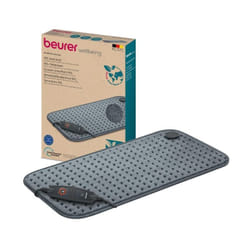 Beurer - Termoforo hk 123 xxl Cosy Grey Green Planet Termoforo in Poliestere 6 Livelli Lavabile Autospegnimento