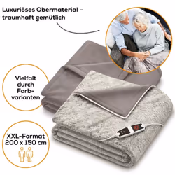 Beurer Coperta riscaldante elettrica nordica HD 150 XXL con spegnimento automatico, 200 x cm, 6 1 pz Set combinato