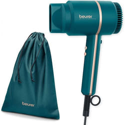 Beurer HC 35 Ocean Asciugacapelli Compatto dal Design Moderno con Funzione a Ioni e Display LED 1 pz Set combinato
