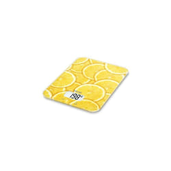 Beurer - ks 19 lemon Bilancia da cucina, bilancia da cucina digitale, con funzione di pesatura della tara, funzionamento a pulsante, capacità di