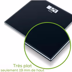 Beurer GS 10 Bilancia Pesapersone in Vetro, Nero - 1500 g