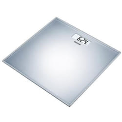 BEURER Bilancia pesapersone fino a 180 kg display LCD in vetro argento SR GS1