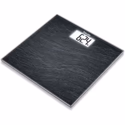 Beurer GS 203 Slate Bilancia in Vetro, Effetto Ardesia, Design Sottile, lcd 1 pz Set combinato - Vista aggiuntiva 2