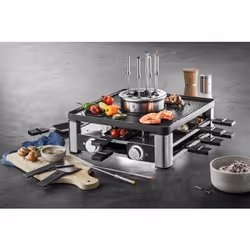 WMF Lumero 61.3020.1009 griglia per raclette 8 persona(e) 1960 W Nero, Acciaio inox - Vista aggiuntiva 5