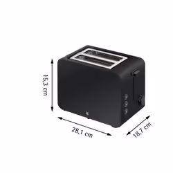 WMF Stelio 0414210071 7 2 fetta/e 1050 W Nero - Vista aggiuntiva 7