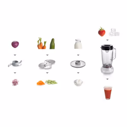 Bosch MCM3201B robot da cucina 800 W 2,3 L Nero, Trasparente - Vista aggiuntiva 7