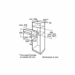 Bosch Serie 6 HBA74S320E forno 57 L 3580 W Bianco - Vista aggiuntiva 4