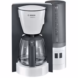 Bosch TKA6A041, Macchina da caffè con filtro, Caffè macinato, 1200 W, Grigio, Bianco
