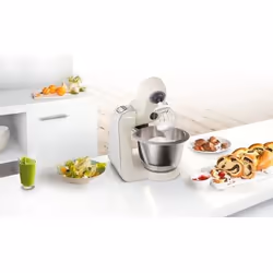 Bosch MUM58L20 robot da cucina 1000 W 3,9 L Grigio, Acciaio inox, Bianco