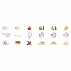Bosch MUM58L20 robot da cucina 1000 W 3,9 L Grigio, Acciaio inox, Bianco - Vista aggiuntiva 6