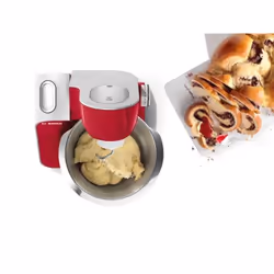 Bosch MUM58720 robot da cucina 1000 W 3,9 L Grigio, Rosso, Acciaio inox - Vista aggiuntiva 4