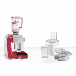 Bosch MUM58720 robot da cucina 1000 W 3,9 L Grigio, Rosso, Acciaio inox - Vista aggiuntiva 5