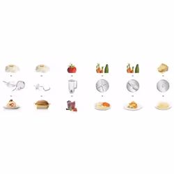 Bosch MUM58720 robot da cucina 1000 W 3,9 L Grigio, Rosso, Acciaio inox - Vista aggiuntiva 6
